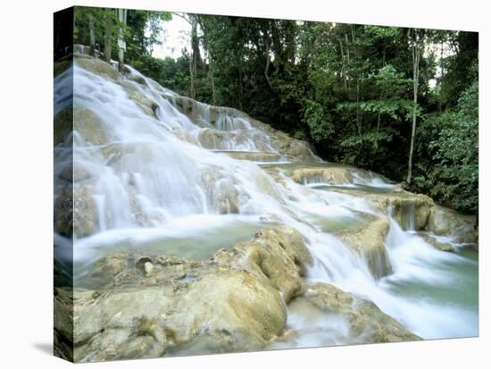 Dunn's River Falls, Ocho Rios, Jamaica, West Indies, Central America-Sergio Pitamitz-Stretched Canvas