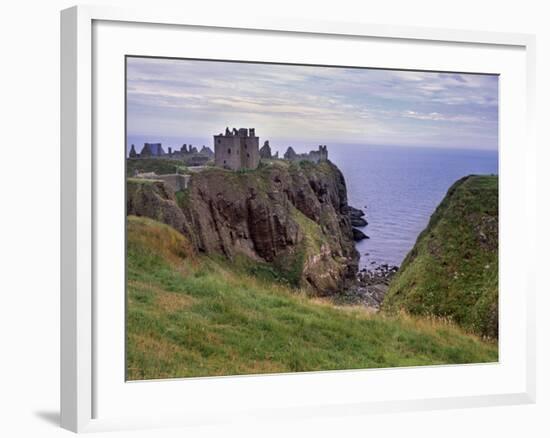 Dunnotar Castle Dating from the 14th Century, Near Stonehaven, Aberdeenshire, Scotland, UK-Patrick Dieudonne-Framed Photographic Print
