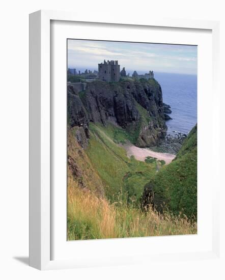 Dunnotar Castle Dating from the 14th Century, Near Stonehaven, Aberdeenshire, Scotland, UK-Patrick Dieudonne-Framed Photographic Print