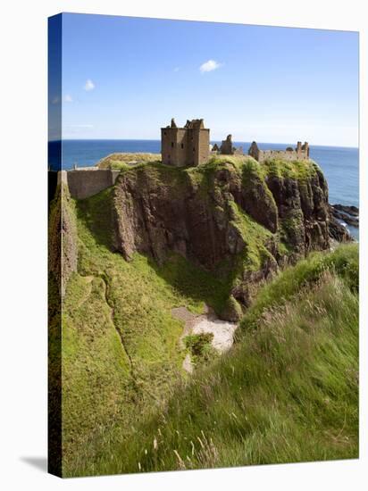 Dunnottar Castle Near Stonehaven, Aberdeenshire, Scotland, United Kingdom, Europe-Mark Sunderland-Stretched Canvas