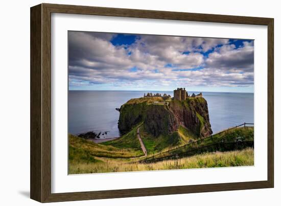 Dunnottar Castle Outside of Stonehaven, Aberdeenshire, Scotland, United Kingdom, Europe-Jim Nix-Framed Photographic Print