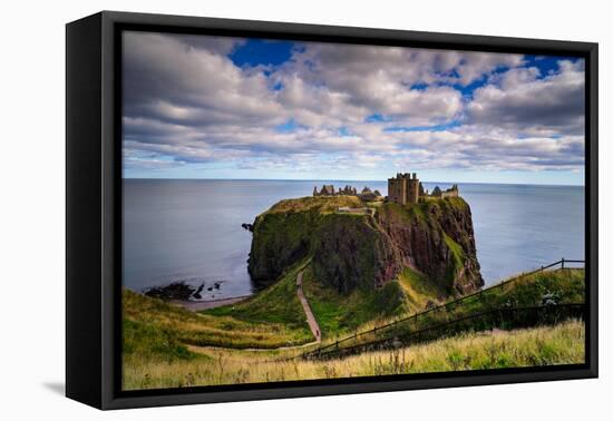 Dunnottar Castle Outside of Stonehaven, Aberdeenshire, Scotland, United Kingdom, Europe-Jim Nix-Framed Stretched Canvas