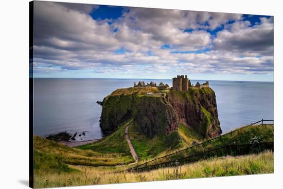 Dunnottar Castle Outside of Stonehaven, Aberdeenshire, Scotland, United Kingdom, Europe-Jim Nix-Stretched Canvas