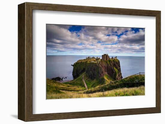 Dunnottar Castle Outside of Stonehaven, Aberdeenshire, Scotland, United Kingdom, Europe-Jim Nix-Framed Photographic Print