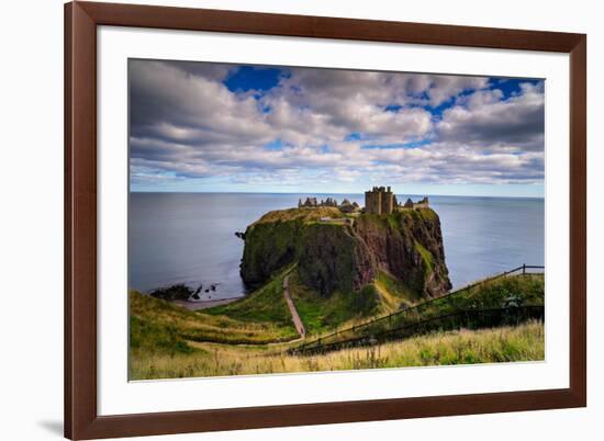 Dunnottar Castle Outside of Stonehaven, Aberdeenshire, Scotland, United Kingdom, Europe-Jim Nix-Framed Photographic Print