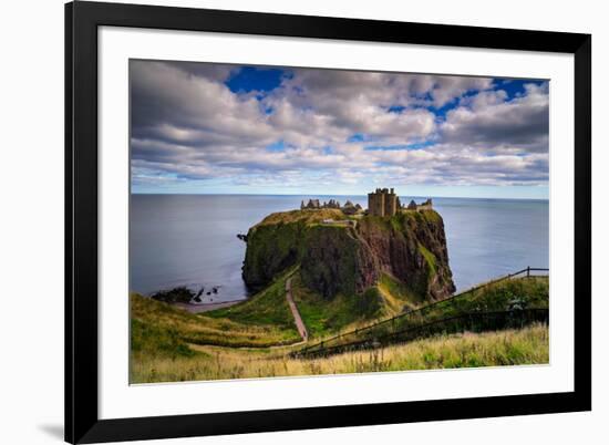 Dunnottar Castle Outside of Stonehaven, Aberdeenshire, Scotland, United Kingdom, Europe-Jim Nix-Framed Photographic Print