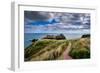 Dunnottar Castle Outside of Stonehaven, Aberdeenshire, Scotland, United Kingdom, Europe-Jim Nix-Framed Photographic Print