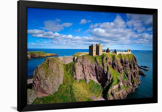 Dunnottar Castle Outside of Stonehaven, Aberdeenshire, Scotland, United Kingdom, Europe-Jim Nix-Framed Photographic Print