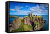 Dunnottar Castle Outside of Stonehaven, Aberdeenshire, Scotland, United Kingdom, Europe-Jim Nix-Framed Stretched Canvas