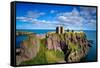 Dunnottar Castle Outside of Stonehaven, Aberdeenshire, Scotland, United Kingdom, Europe-Jim Nix-Framed Stretched Canvas