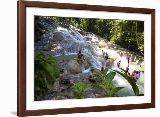 Dunns River Falls, Ocho Rios, Jamaica, West Indies, Caribbean, Central America-Doug Pearson-Framed Photographic Print