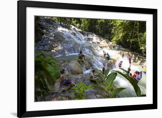 Dunns River Falls, Ocho Rios, Jamaica, West Indies, Caribbean, Central America-Doug Pearson-Framed Photographic Print