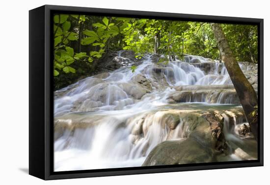 Dunns River Falls, Ocho Rios, Jamaica, West Indies, Caribbean, Central America-Doug Pearson-Framed Stretched Canvas