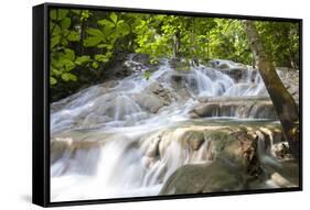 Dunns River Falls, Ocho Rios, Jamaica, West Indies, Caribbean, Central America-Doug Pearson-Framed Stretched Canvas