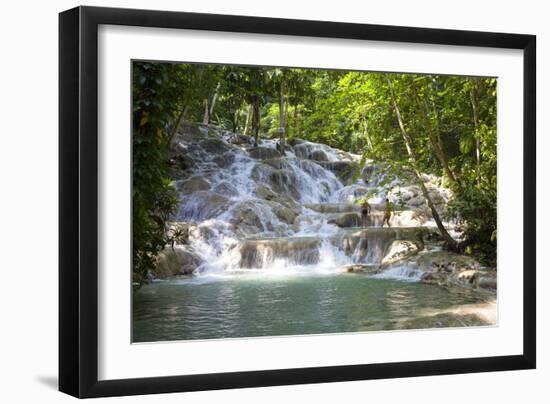 Dunns River Falls, Ocho Rios, Jamaica, West Indies, Caribbean, Central America-Doug Pearson-Framed Photographic Print