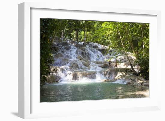 Dunns River Falls, Ocho Rios, Jamaica, West Indies, Caribbean, Central America-Doug Pearson-Framed Photographic Print