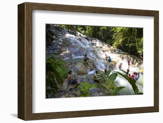 Dunns River Falls, Ocho Rios, Jamaica, West Indies, Caribbean, Central America-Doug Pearson-Framed Photographic Print