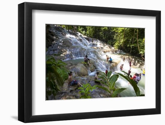 Dunns River Falls, Ocho Rios, Jamaica, West Indies, Caribbean, Central America-Doug Pearson-Framed Photographic Print