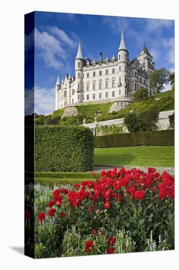 Dunrobin Castle near Golspie, Sutherland, Highland Region, Scotland, Great Britain-null-Stretched Canvas