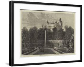 Dunrobin Castle, the Seat of the Duke of Sutherland, Visited by the Queen-Samuel Read-Framed Giclee Print