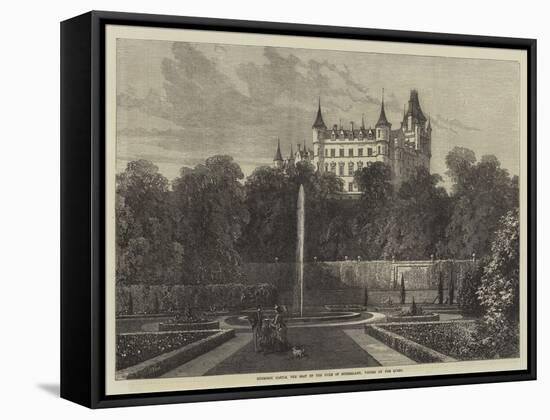 Dunrobin Castle, the Seat of the Duke of Sutherland, Visited by the Queen-Samuel Read-Framed Stretched Canvas