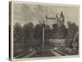 Dunrobin Castle, the Seat of the Duke of Sutherland, Visited by the Queen-Samuel Read-Stretched Canvas
