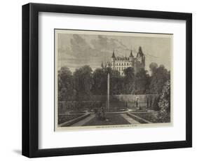 Dunrobin Castle, the Seat of the Duke of Sutherland, Visited by the Queen-Samuel Read-Framed Giclee Print