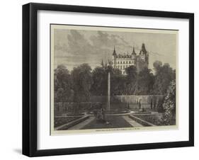 Dunrobin Castle, the Seat of the Duke of Sutherland, Visited by the Queen-Samuel Read-Framed Giclee Print