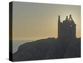 Dunskey Castle, Overlooking the Irish Sea, Near Portpatrick, Dumfries and Galloway, Scotland, UK-James Emmerson-Stretched Canvas