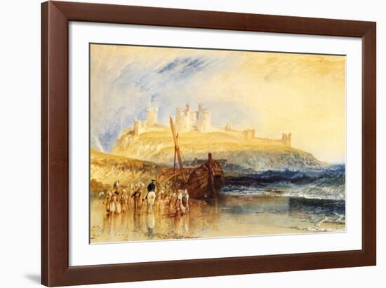 Dunstanborough Castle, North-J^ M^ W^ Turner-Framed Art Print