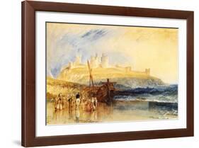 Dunstanborough Castle, North-J^ M^ W^ Turner-Framed Art Print