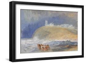 Dunstanborough Castle, Northumberland, C.1829-J. M. W. Turner-Framed Giclee Print