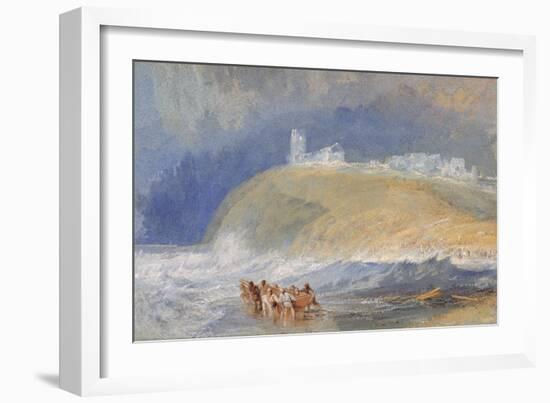 Dunstanborough Castle, Northumberland, C.1829-J. M. W. Turner-Framed Giclee Print