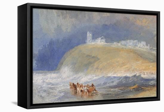 Dunstanborough Castle, Northumberland, C.1829-J. M. W. Turner-Framed Stretched Canvas