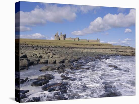 Dunstanburgh Castle and the Coast, Northumbria (Northumberland), England, UK, Europe-Charles Bowman-Stretched Canvas