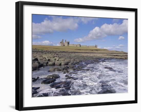 Dunstanburgh Castle and the Coast, Northumbria (Northumberland), England, UK, Europe-Charles Bowman-Framed Photographic Print