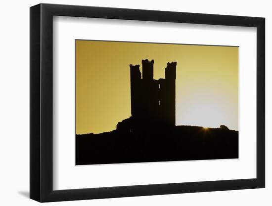 Dunstanburgh Castle at Dawn, Northumberland, England, United Kingdom, Europe-Peter Barritt-Framed Photographic Print