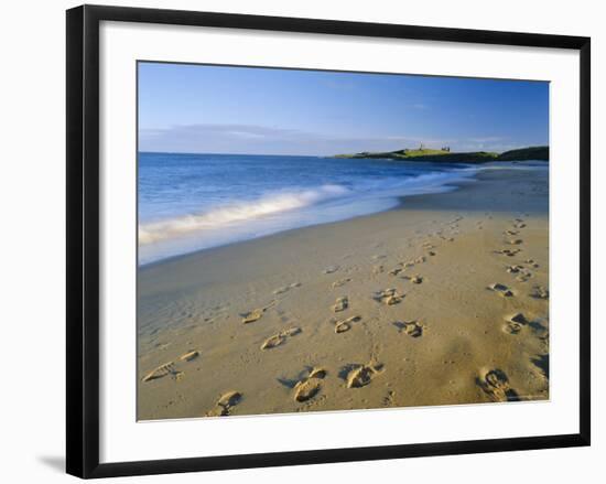 Dunstanburgh Castle (National Trust) from Embleton Bay, Northumberland, England-Lee Frost-Framed Photographic Print