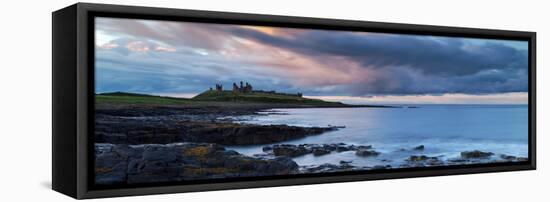 Dunstanburgh Castle, Northumberland, England, United Kingdom, Europe-John Alexander-Framed Stretched Canvas