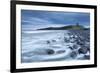 Dunstanburgh Castle Overlooking the Boulder Strewn Shores of Embleton Bay, Northumberland, England-Adam Burton-Framed Photographic Print