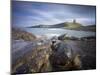 Dunstanburgh Castle with Rocky Coastline in Foreground, Embleton Bay, England-Lee Frost-Mounted Photographic Print