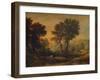 'Dunster Castle: Sunset', c1850, (1935)-Anthony Vandyke Copley Fielding-Framed Giclee Print