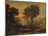 'Dunster Castle: Sunset', c1850, (1935)-Anthony Vandyke Copley Fielding-Mounted Giclee Print