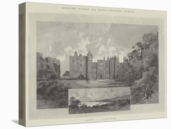 Dunster Castle-Charles Auguste Loye-Stretched Canvas