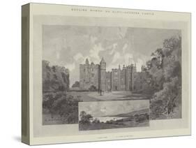 Dunster Castle-Charles Auguste Loye-Stretched Canvas