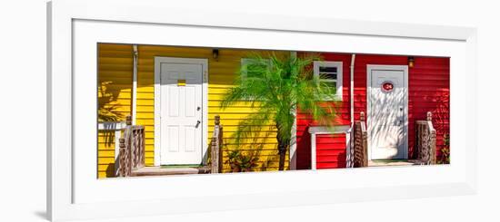 Duo Colored Houses - Florida-Philippe Hugonnard-Framed Premium Photographic Print