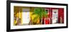 Duo Colored Houses - Florida-Philippe Hugonnard-Framed Premium Photographic Print