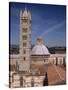 Duomo and 14th Century Campanile, Siena, Tuscany, Italy-Patrick Dieudonne-Stretched Canvas