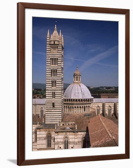 Duomo and 14th Century Campanile, Siena, Tuscany, Italy-Patrick Dieudonne-Framed Photographic Print