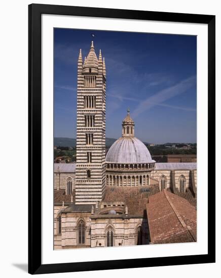 Duomo and 14th Century Campanile, Siena, Tuscany, Italy-Patrick Dieudonne-Framed Photographic Print